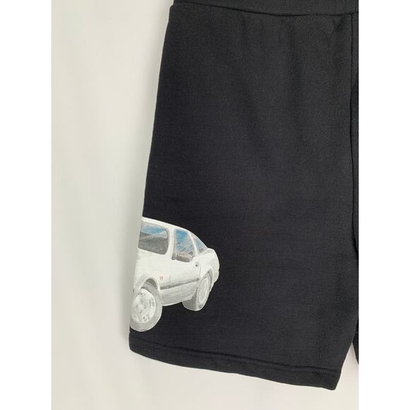Market Exotic Mens Automobile Sweatshorts Size Medium Black New Car Streetwear - Picture 9 of 9